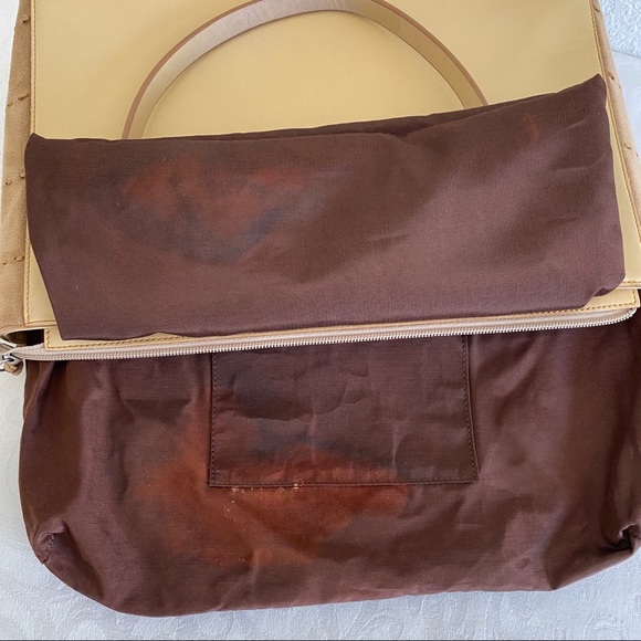 Burberry beige leather 3 compartments tote - Picture 13 of 15